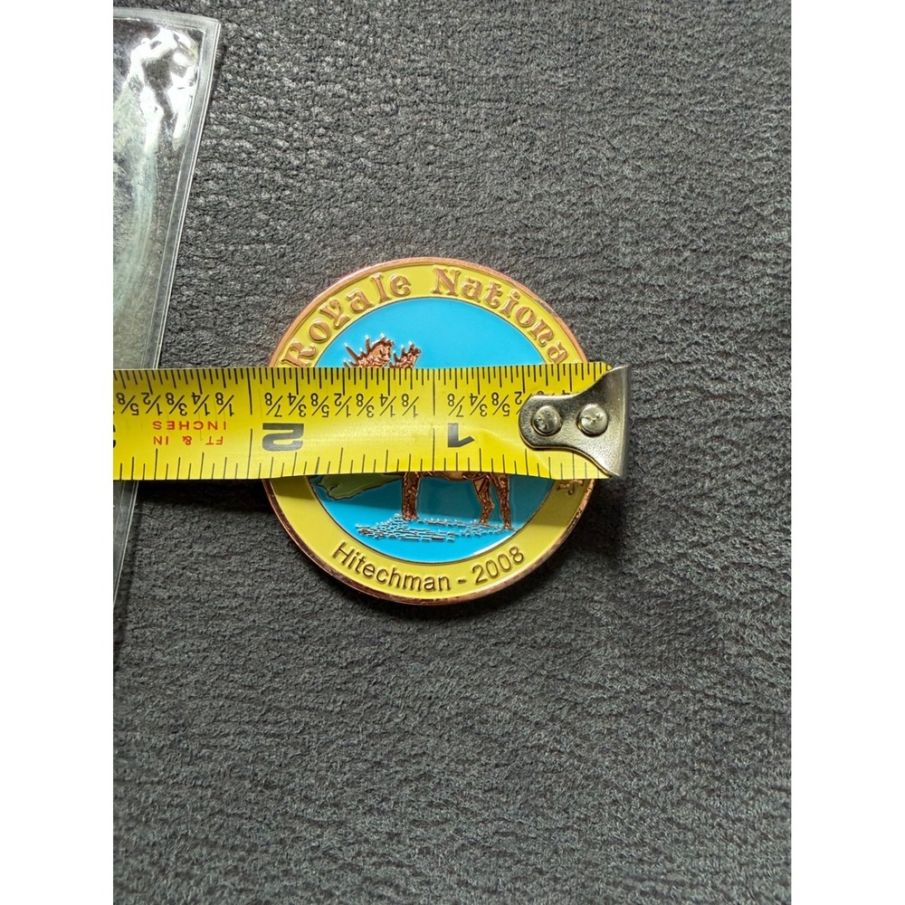 Oakcoins Isle Royale National Park 2008 Hitechman Geocoin Moose Wolf Trackable - Picture 5 of 6